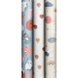 Roll Wrap Assortment 0.7x2m Hello World 36 rolls