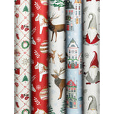 Roll Wrap Assortment 0.7x2m Holiday Signs 60 Rolls