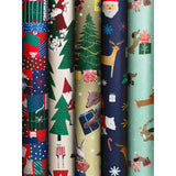 Roll Wrap Assortment 0.7x3m Funny Xmas 60 Rolls