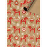 Roll Wrap Assortment 0.7x2m Natural Xmas 60 Rolls