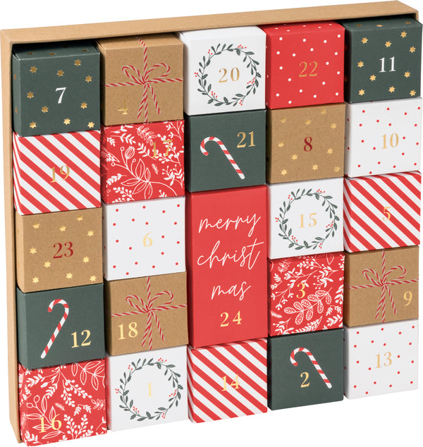 Gift Boxes 28x28x3.5cm Advent Calendar Wim