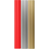 Roll Wrap Plastic-Free Christmas Assortment Box 0.7x5m Plain Xmas (UK RW)