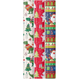 Roll Wrap Plastic-Free Christmas Assortment Box 0.7x4m Childrens Fun (UK RW)
