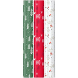 Roll Wrap Plastic-Free Christmas Assortment Box 0.7x4m Traditional Coated (UK RW)
