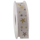 Nature Look Winter Heaven Ribbon Spool White (GOG) 25mm x 15m