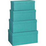 Plain Colour Gift Boxes 4 Part Set
