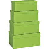 Plain Colour Gift Boxes 4 Part Set