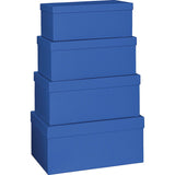 Plain Colour Gift Boxes 4 Part Set