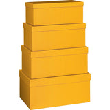 Plain Colour Gift Boxes 4 Part Set