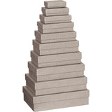 Plain Colour Gift Boxes 10 Part Set