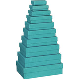 Plain Colour Gift Boxes 10 Part Set