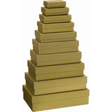 Plain Colour Gift Boxes 10 Part Set