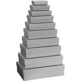 Plain Colour Gift Boxes 10 Part Set