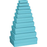 Plain Colour Gift Boxes 10 Part Set