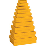 Plain Colour Gift Boxes 10 Part Set