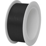 Double Faced Satin Ribbon Spools 25mm x 3m Black