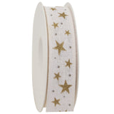 Stars Cotton Ribbon Spool (GOG) 25mm x 20m