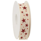 Stars Cotton Ribbon Spool (GOG) 25mm x 20m