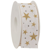 Stars Cotton Ribbon Spool (GOG) 40mm x 20m