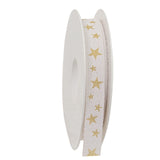Sparkle Star Cotton Ribbon Spool (GOG) 15mm x 20m
