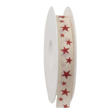 Sparkle Star Cotton Ribbon Spool (GOG) 15mm x 20m