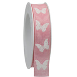 Butterfly Cotton Ribbon Spool (GOG) 25mm x 20m