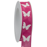 Butterfly Cotton Ribbon Spool (GOG) 25mm x 20m