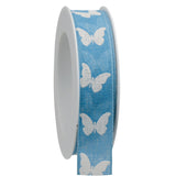 Butterfly Cotton Ribbon Spool (GOG) 25mm x 20m