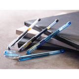 Pilot G-107 Gel Rollerball Medium Line 2 Colour (Black/Blue) Display