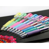 Pilot G-207 Metallic Retractable Gel Rollerball Medium Line (Gold/Silver) Display