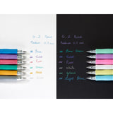 Pilot G-207 Pastel Retractable Gel Rollerball Medium Line Display
