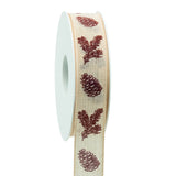 Nature Cotton Ribbon Spool (GOG) 25mm x 18m