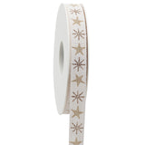 Snow and Ice Cotton Ribbon Spool (GOG) 15mm x 18m