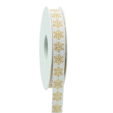 Snowflake Cotton Ribbon Spool (GOG) 15mm x 18m