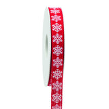 Snowflake Cotton Ribbon Spool (GOG) 15mm x 18m