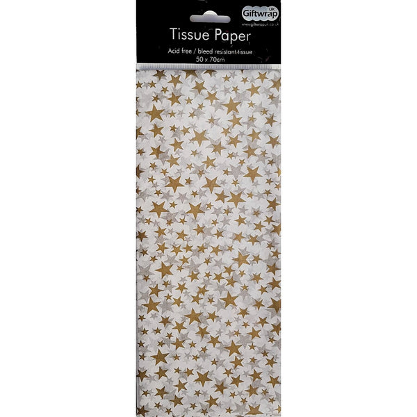 Tissue Paper Gold Stars