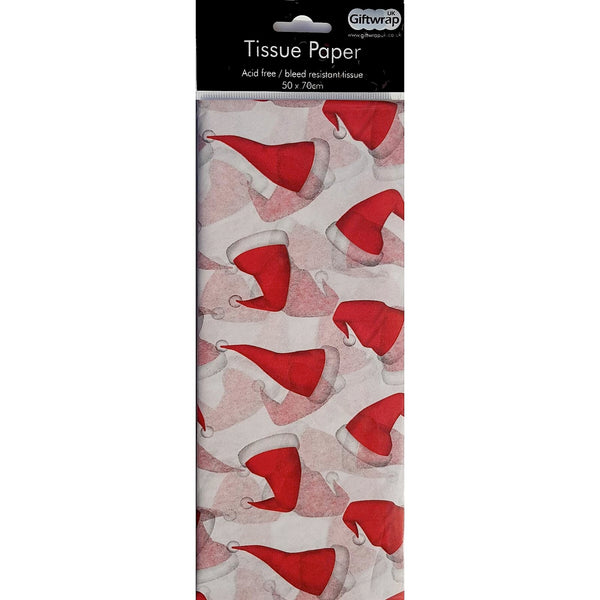 Tissue Paper Santa Hats