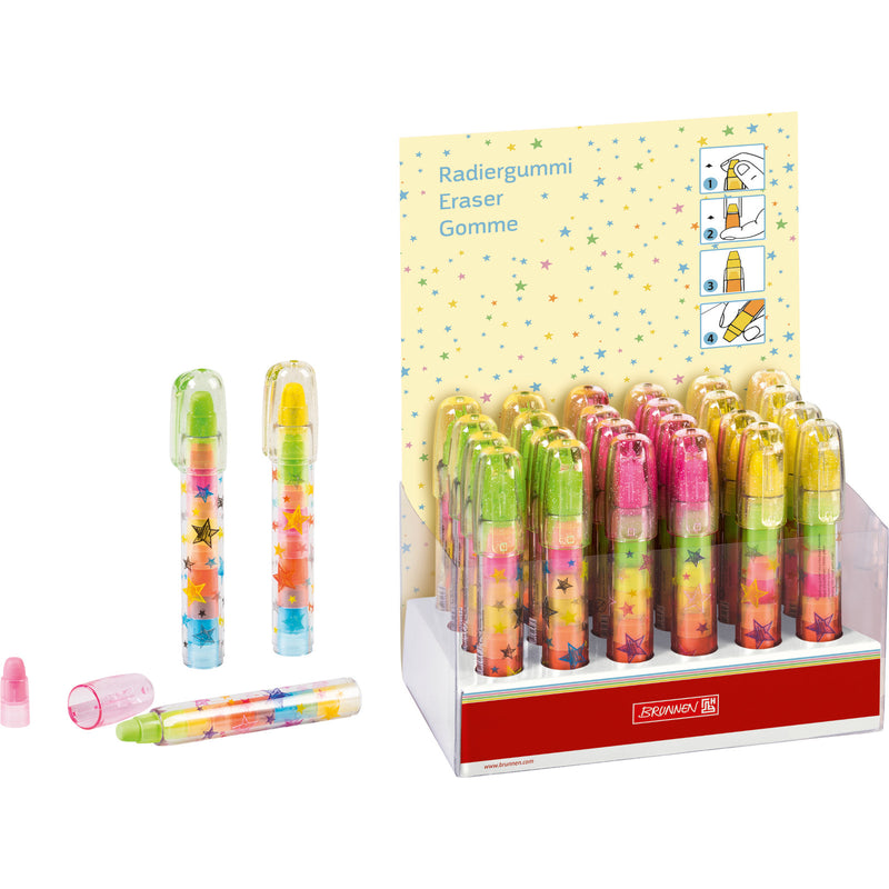 Stackable Eraser Pen 24 pieces