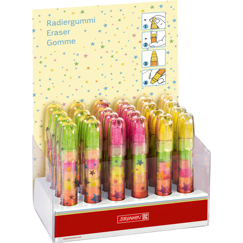 Stackable Eraser Pen 24 pieces