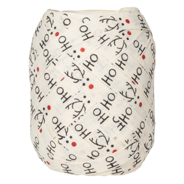 Ho Ho Ho Cotton Ribbon Egg Cream (GOG) 10mm x 12m 12 piece(s)