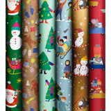 Roll Wrap Assortment 0.7x2m Basic Xmas Kids