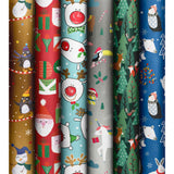 Roll Wrap Assortment 0.7x2m Basic Xmas Kids
