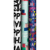 Roll Wrap Assortment 0.7x2m Funny Day 36 rolls