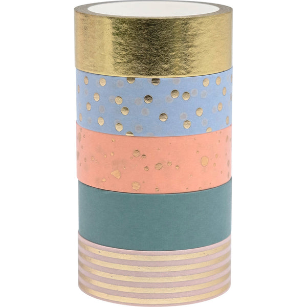 Deco Tapes 15mmx5m 5 designs Patterns 6 sets