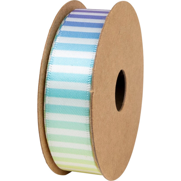 Double Faced Satin Ribbon Spool 15mm x 3m Stripes