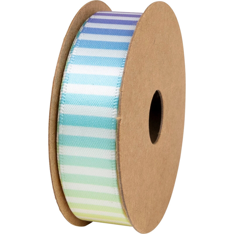 Double Faced Satin Ribbon Spool 15mm x 3m Stripes
