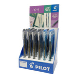 Pilot G-107 Gel Rollerball Medium Line 2 Colour (Black/Blue) Display