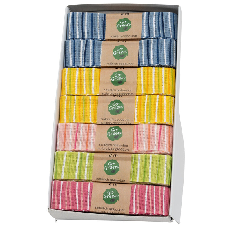 French Terry Cotton Ribbon Hanks (GOG) 25mm x 2m 15 piece(s)