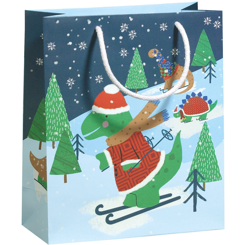 Gift Bags 17x9x22.5cm Winter Dinos 10 bags