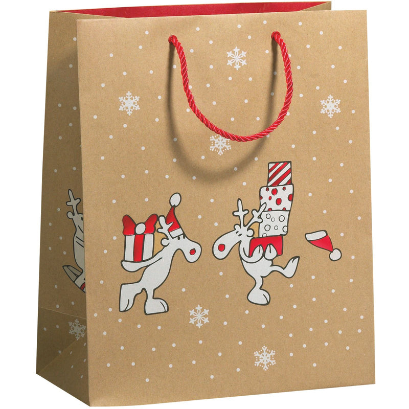 Gift Bags 17x9x22.5cm Funny Deer 10 bags